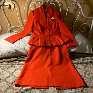 Beautiful Vintage Red Suit